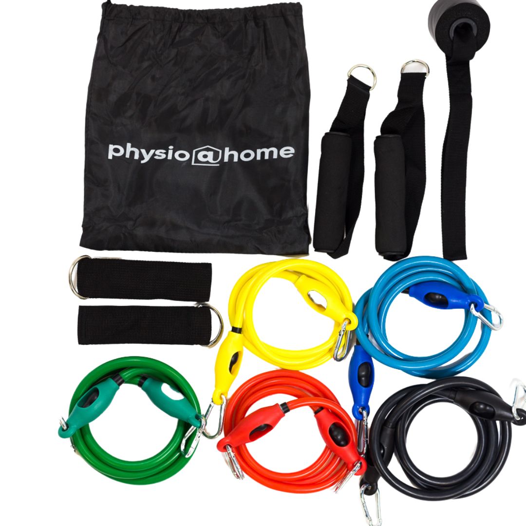 Buy No Brand 5 Piece Fitness Exercise Resistance Band Belt,Multi Colours. -  Best Price