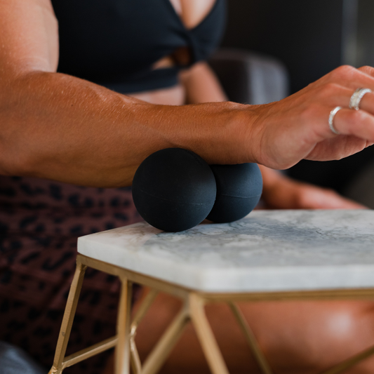 Physio@Home Double Lacrosse Ball for Forearm Massage